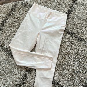 Iridescent Pink High Waisted Leggings 7/8